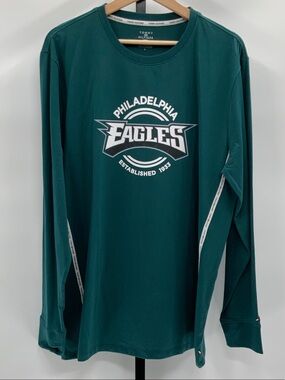 Tommy Hilfiger Philadelphia Eagles Deep Green Long Sleeve Shirt